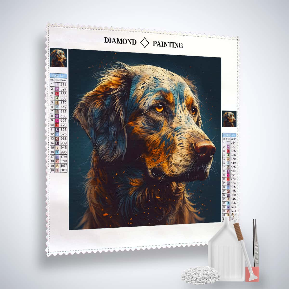 Diamond Painting - Treuer Begleiter - gedruckt in Ultra-HD - Neu eingetroffen, Quadratisch, Tiere