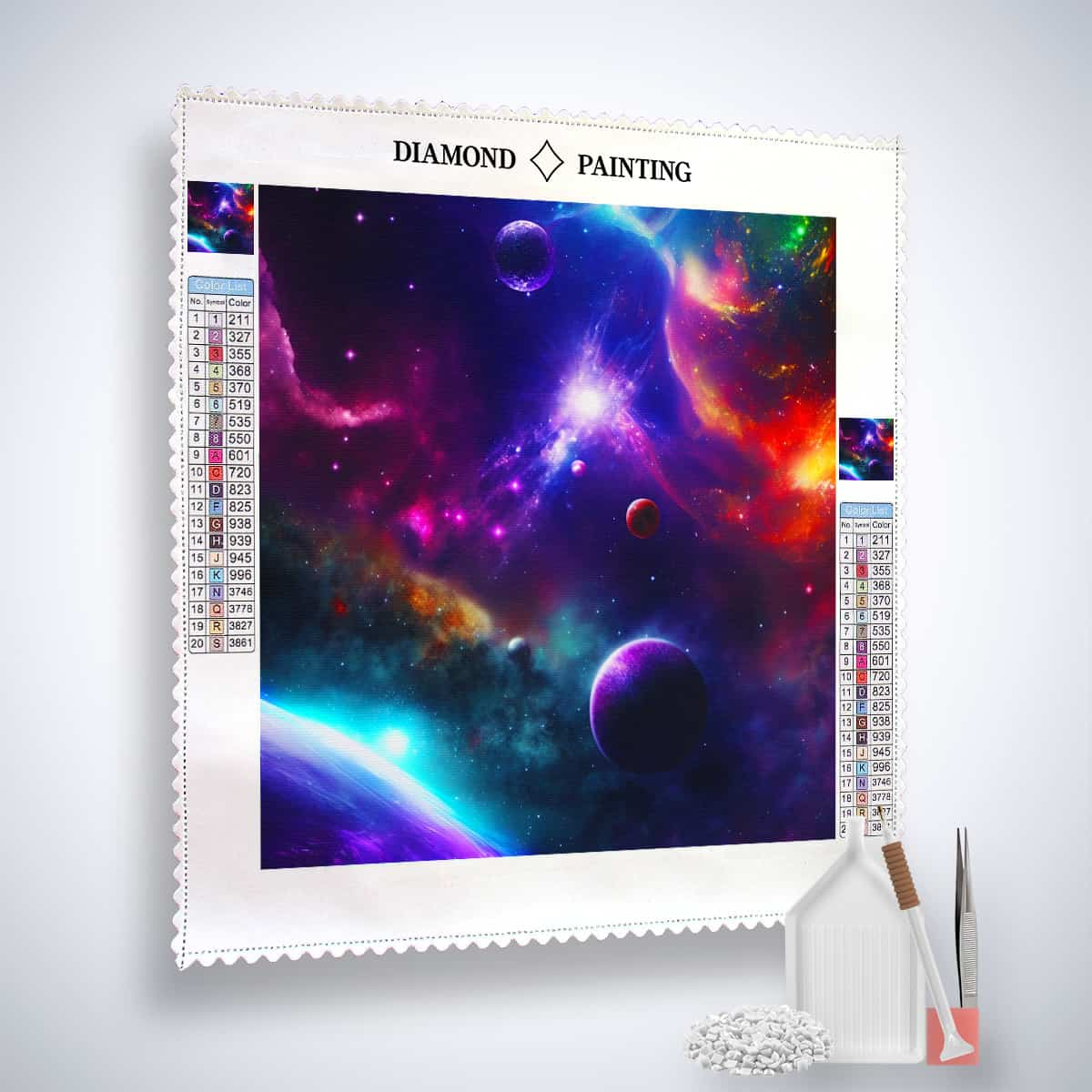 Diamond Painting - Universumserkundung - gedruckt in Ultra-HD - Neu eingetroffen, Quadratisch, Universum, Weltall