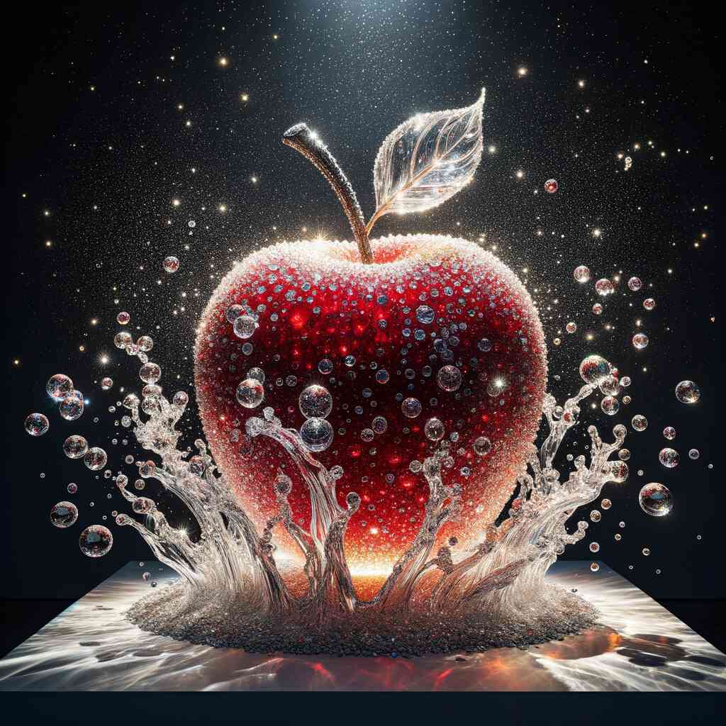 Diamond Painting - Roter Apfel Wasser