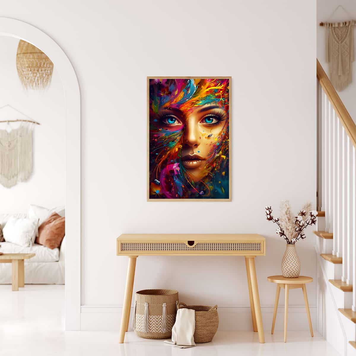 AB Diamond Painting - Colorful Woman - gedruckt in Ultra-HD - AB Diamond, Menschen, Neu eingetroffen, Vertikal