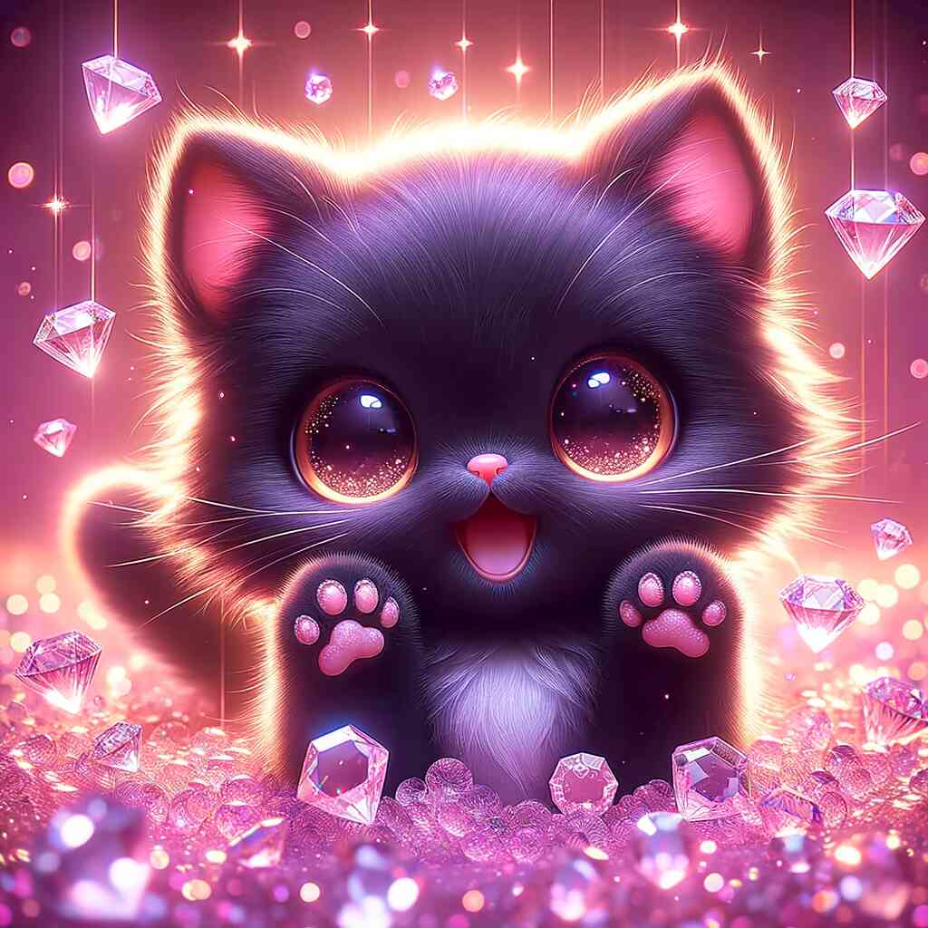 Diamond Painting - Lustige Katze