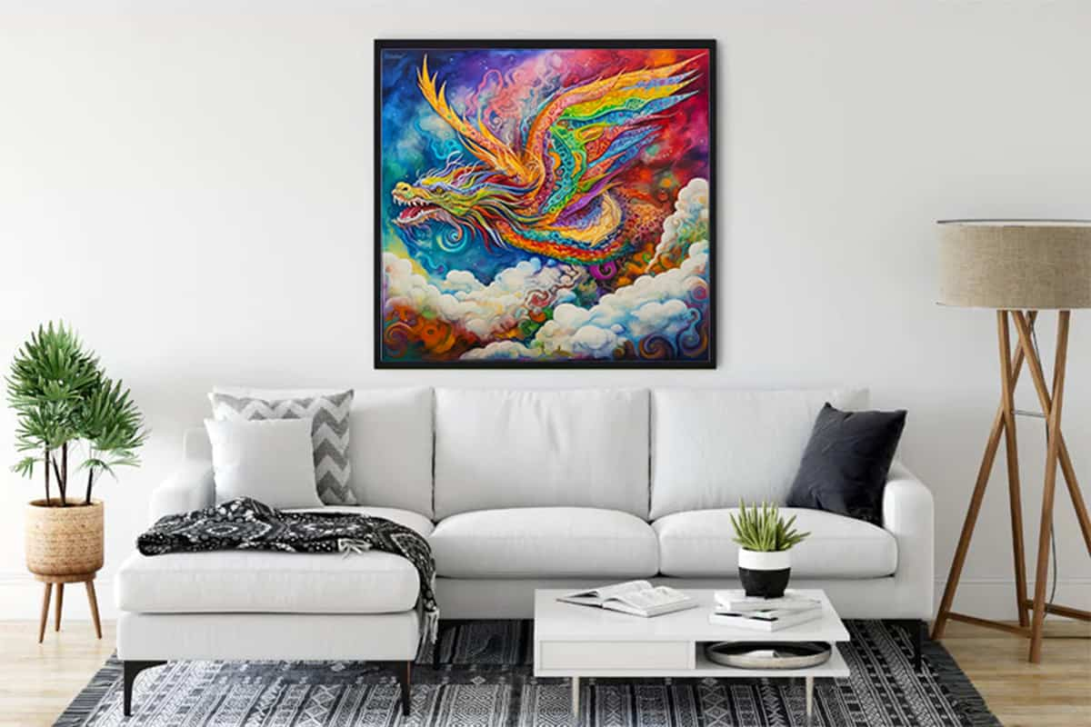 Diamond Painting - Magie der Drachen - gedruckt in Ultra-HD - Drachen, Fantasy, Neu eingetroffen, Quadratisch