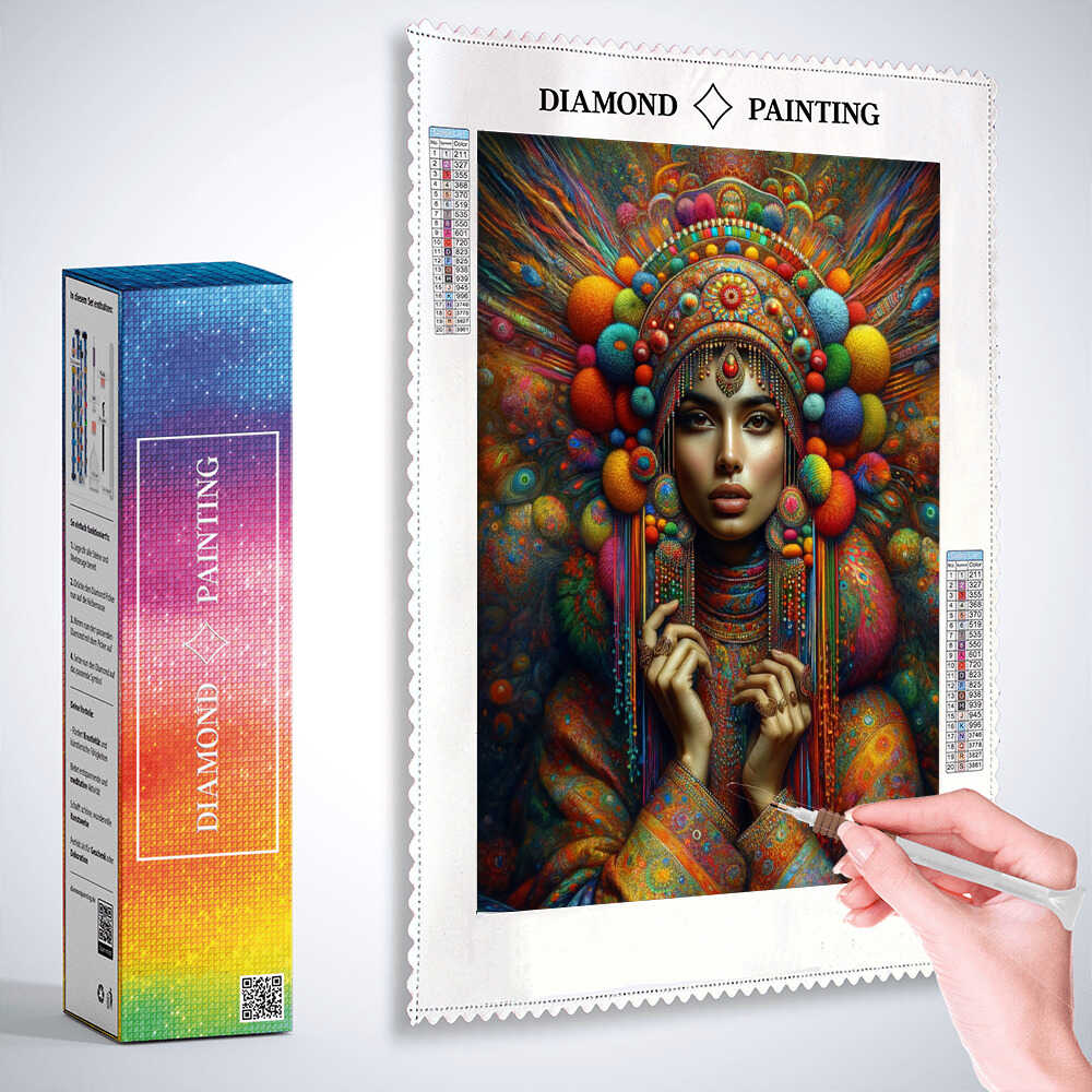 Diamond Painting - Buntes Gewand