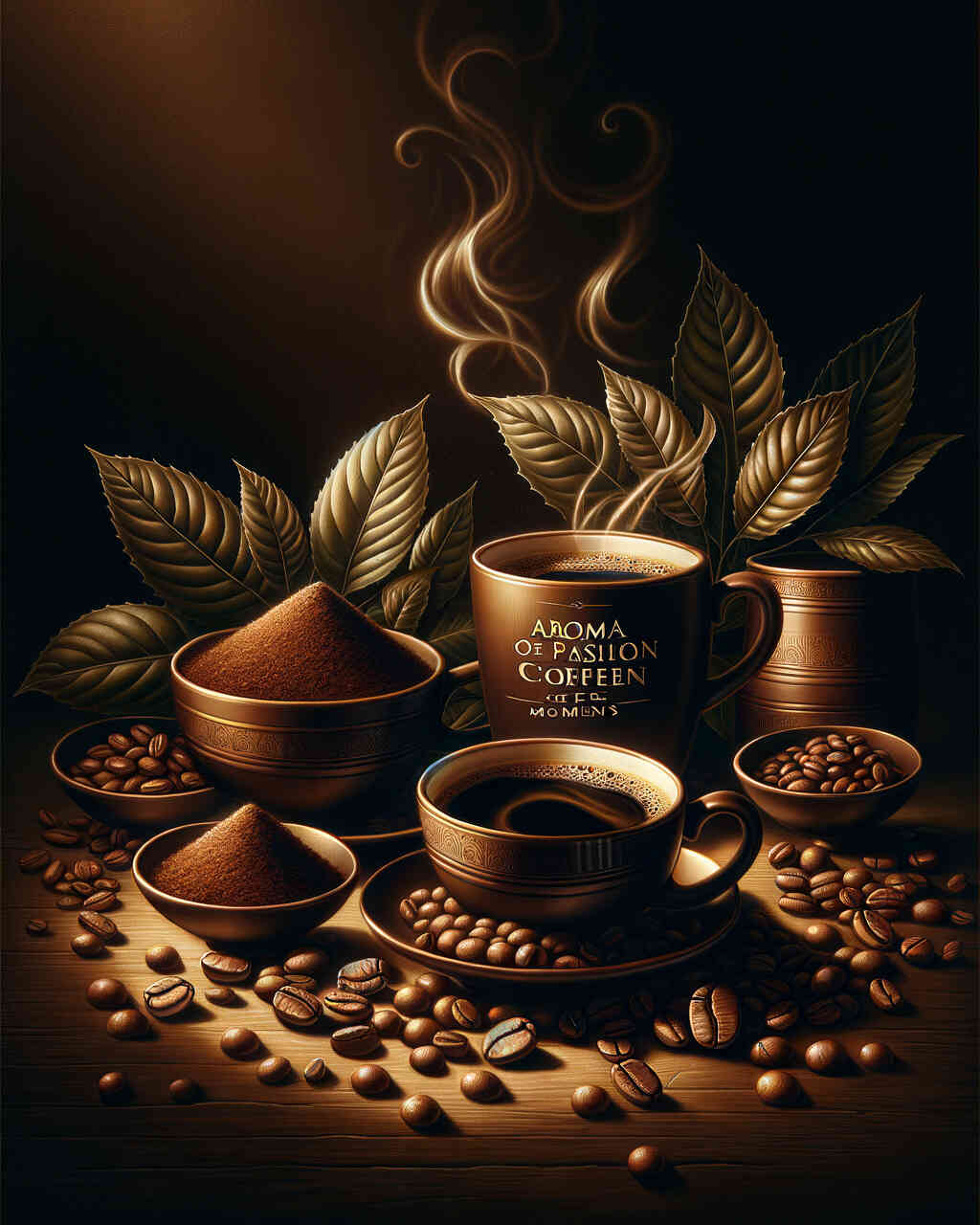 Diamond Painting - Kaffebohnen, gemahlen