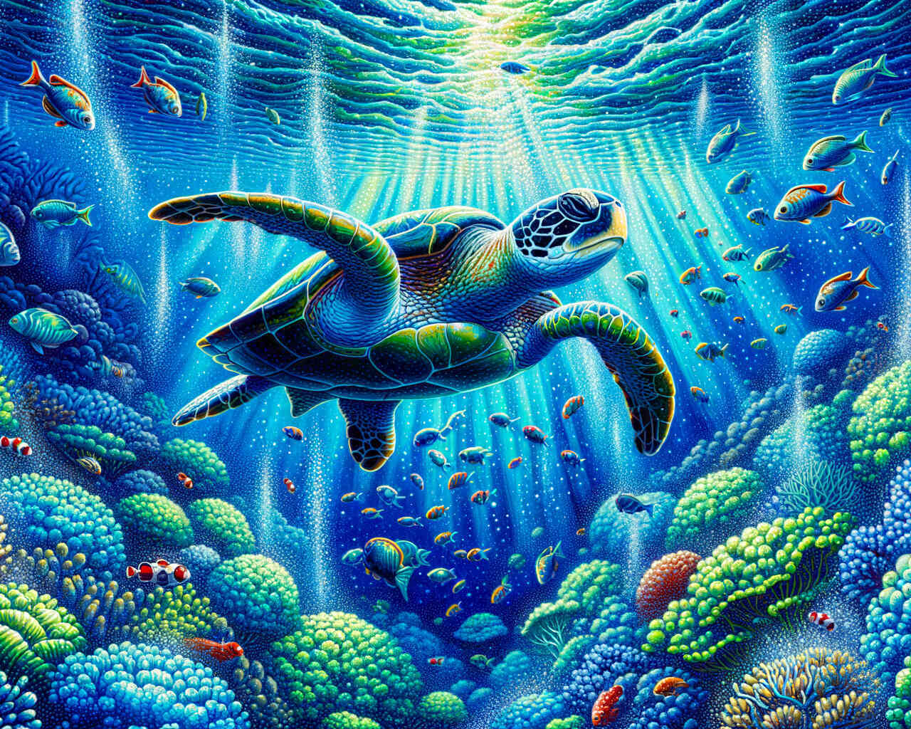 Under the Sea: Schildkröten am Korallenriff