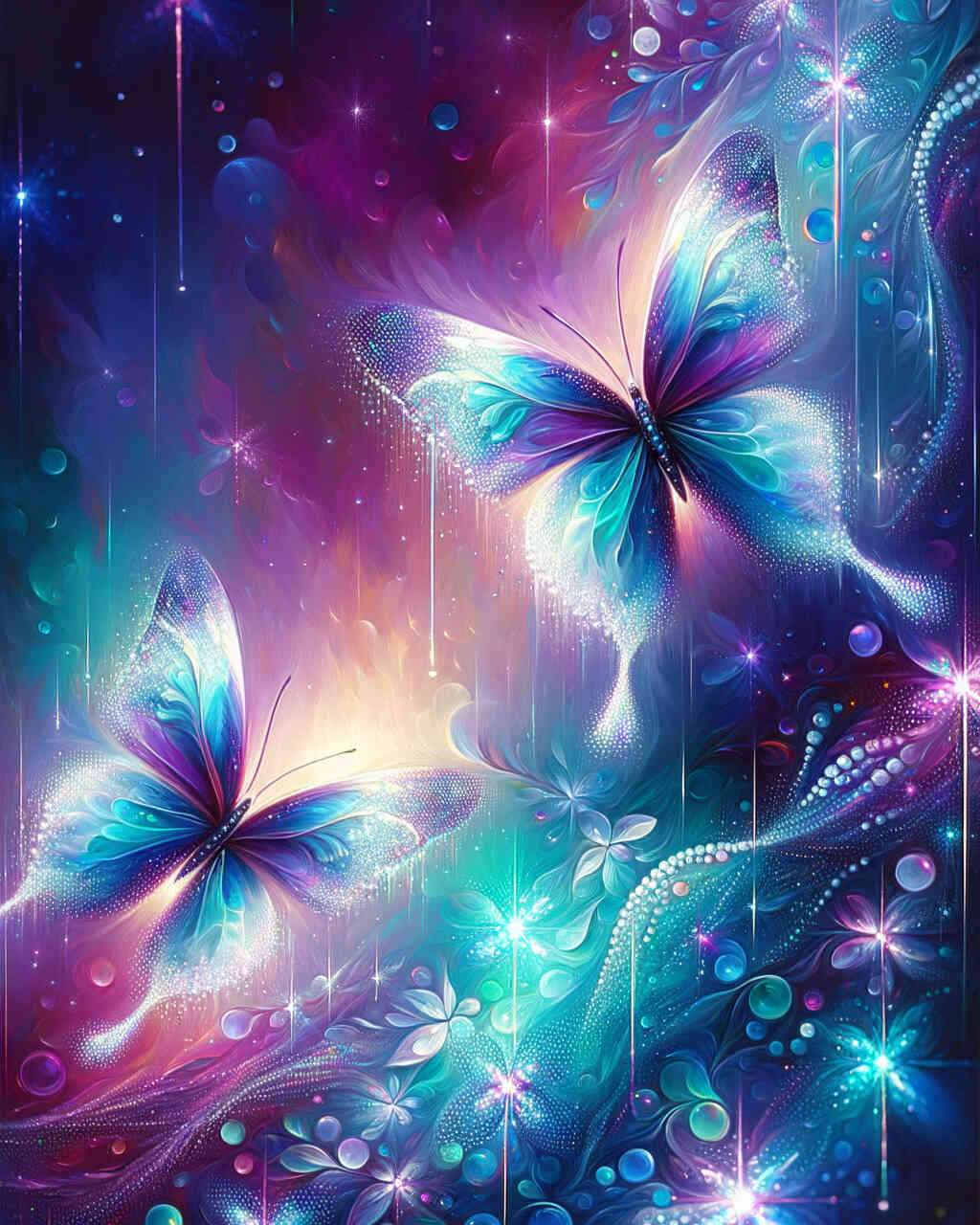 Diamond Painting - Schmetterlingspaar