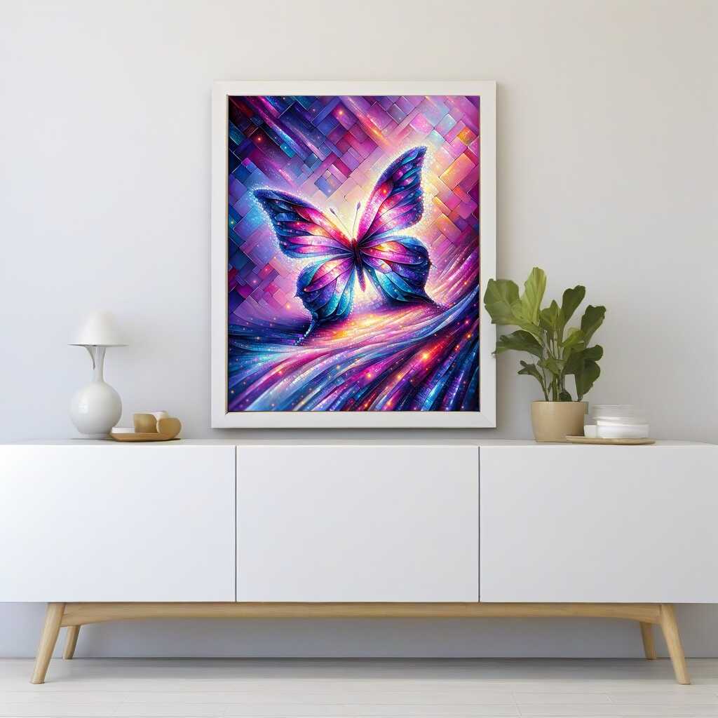 Diamond Painting - Schmetterling Farbmix