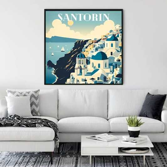 Diamond Painting - Meeresbrise in Santorin