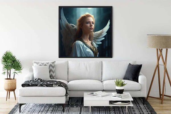 Malen nach Zahlen - Engel Frontal - hochwertige Leinwand - 170523, Engel, Fantasy, Neu eingetroffen, Quadratisch