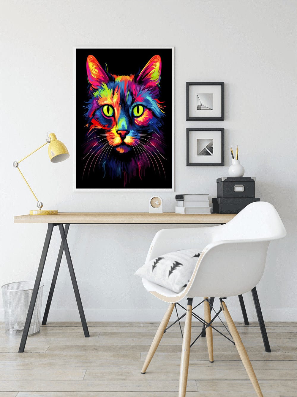 Diamond Painting - Abstrakte Katze Profil