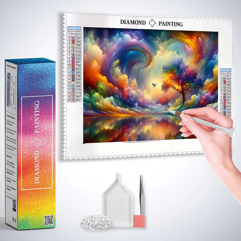 Diamond Painting - Regenbogenhimmel