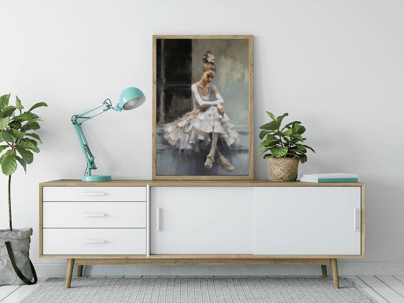 Diamond Painting - Ballerina, sitzt