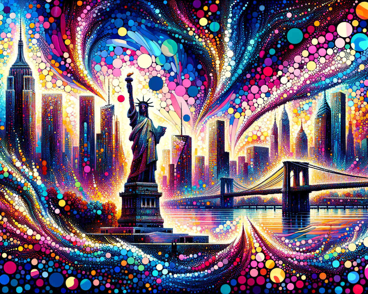 Diamond Painting - New York in voller Blüte – Figured'Art Diamond Painting - New York in voller Blüte – Figured'Art