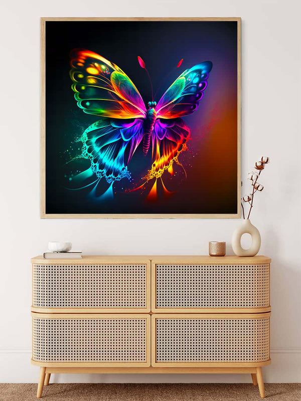 Malen nach Zahlen - Zauberschmetterling - hochwertige Leinwand - 170523, Fantasy, Neu eingetroffen, Quadratisch, Schmetterling, Tiere