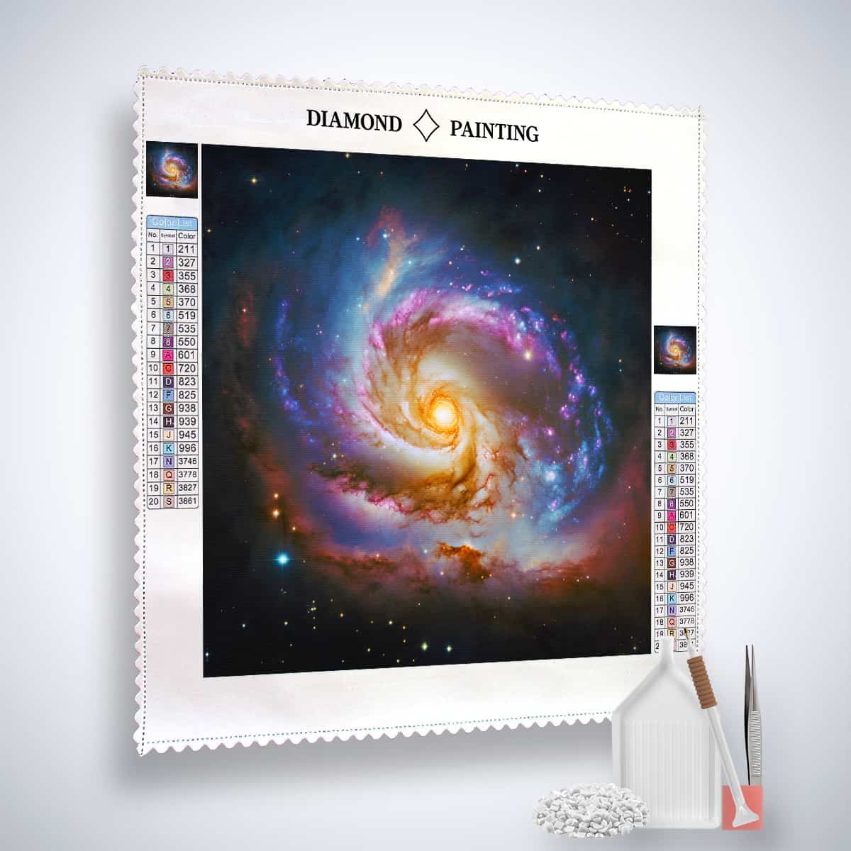 Diamond Painting - Sternenklare Nacht - gedruckt in Ultra-HD - Neu eingetroffen, Quadratisch, Universum, Weltall