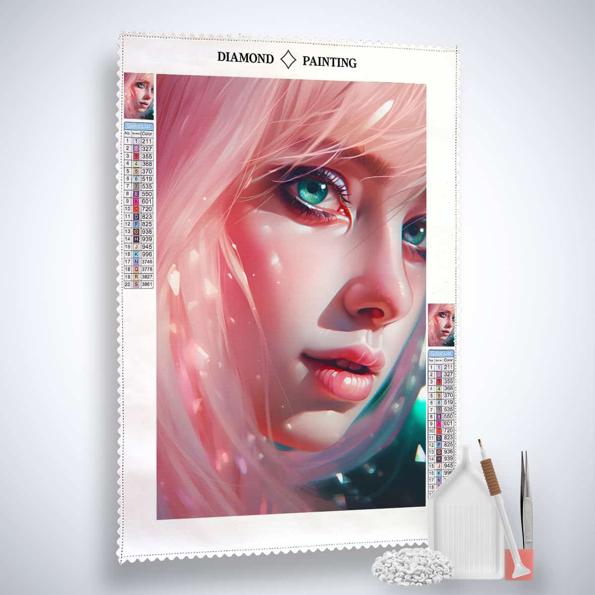 AB Diamond Painting - Pinke Miro - gedruckt in Ultra-HD - AB Diamond, Menschen, Neu eingetroffen, Vertikal