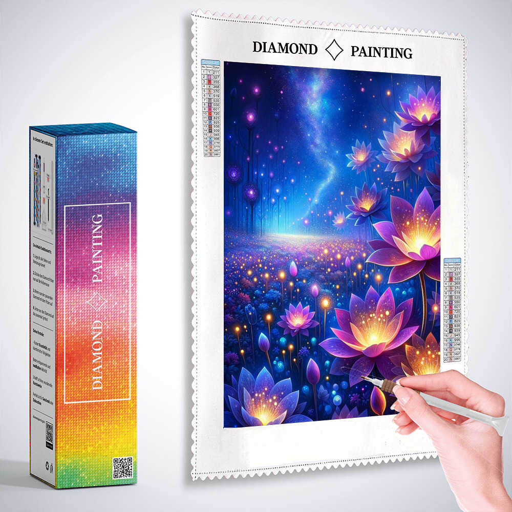 Diamond Painting - Blumenlicht