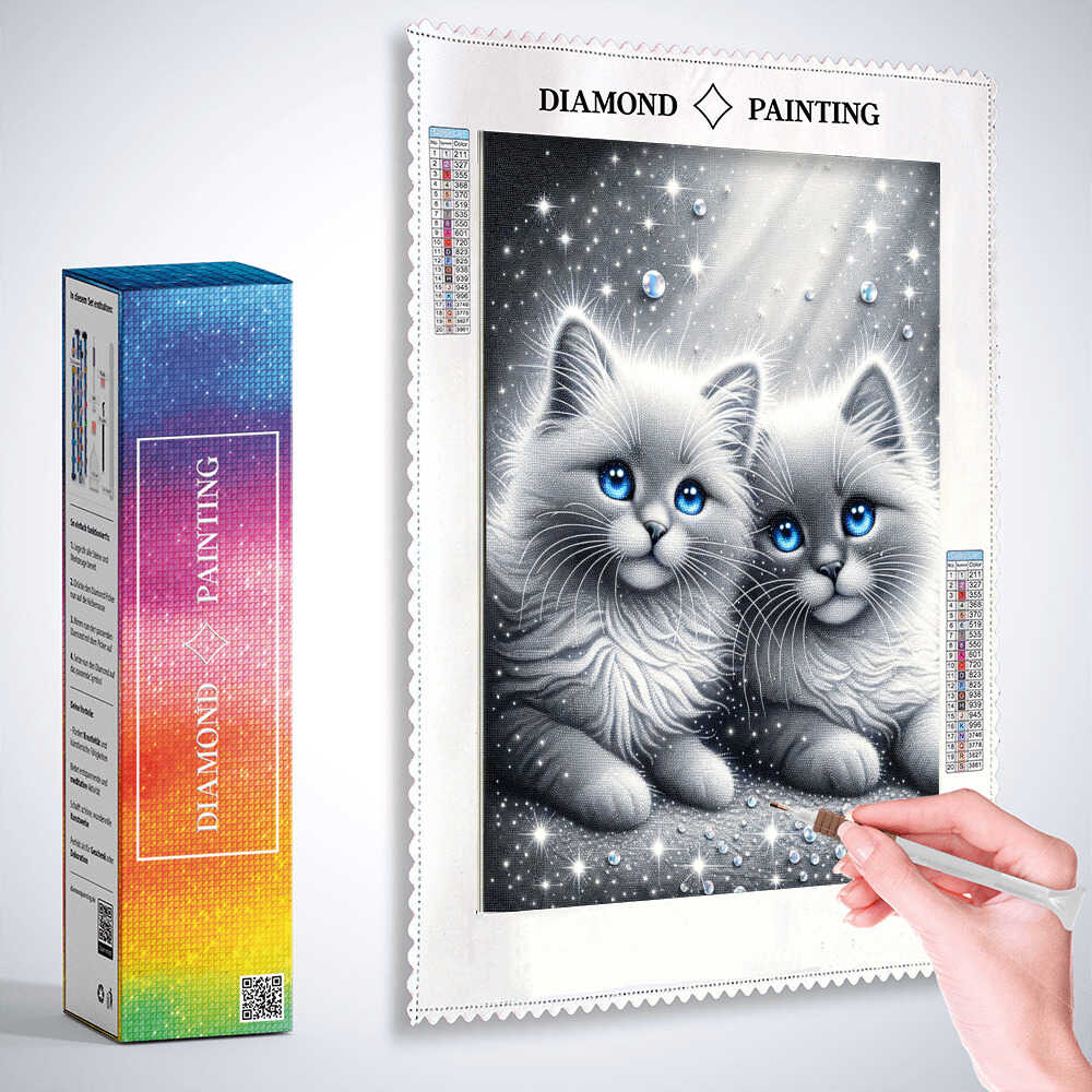Diamond Painting - Liebevolle Katze Portrait