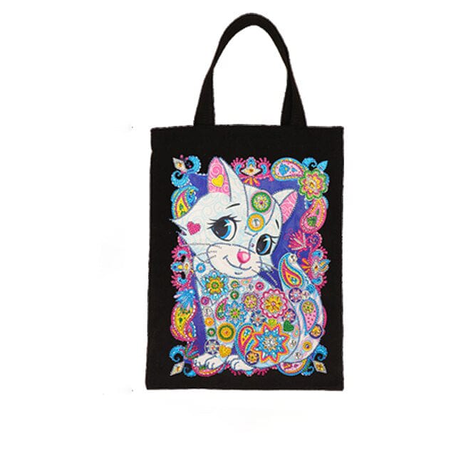 Diamond Painting - Stofftasche, Kätzchen - gedruckt in Ultra-HD - stofftasche