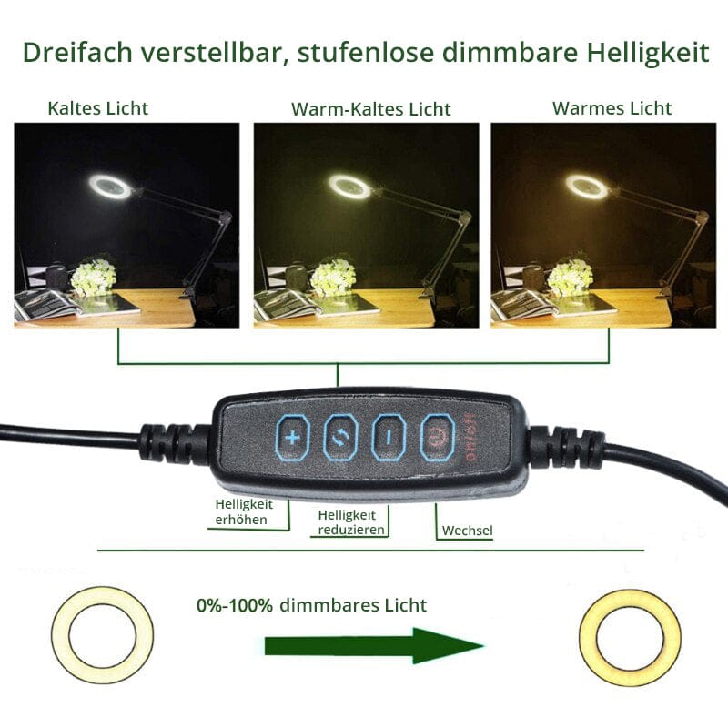 LED Lupe dimmbar - gedruckt in Ultra-HD - lupe, zubehör
