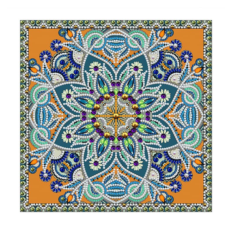 Diamond Painting Nachtleuchtend - Magisches Mandala - gedruckt in Ultra-HD - Mandala, Nachtleuchtend, quadratisch