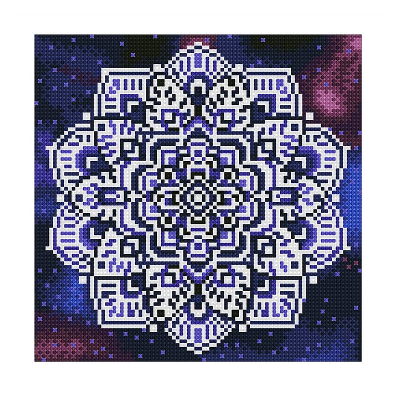 Diamond Painting Nachtleuchtend - Mandala Filigran - gedruckt in Ultra-HD - Mandala, Nachtleuchtend, quadratisch