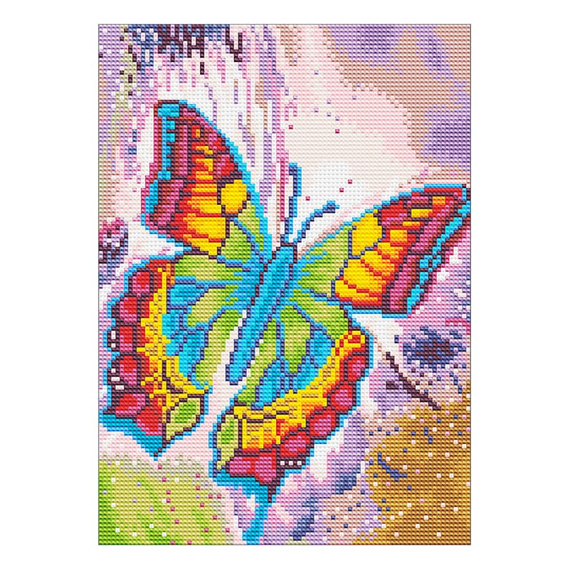 Diamond Painting Nachtleuchtend - Prachtvoller Schmetterling - gedruckt in Ultra-HD - Nachtleuchtend, Schmetterling, Tiere, Vertikal