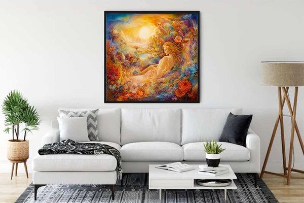 Malen nach Zahlen - Windhauch und Weiden - hochwertige Leinwand - 170523, bekannte künstler, Josephine Wall, Neu eingetroffen, Quadratisch