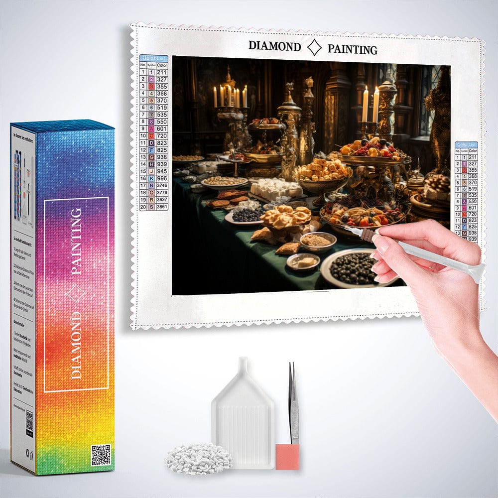Diamond Painting - Dinner for One