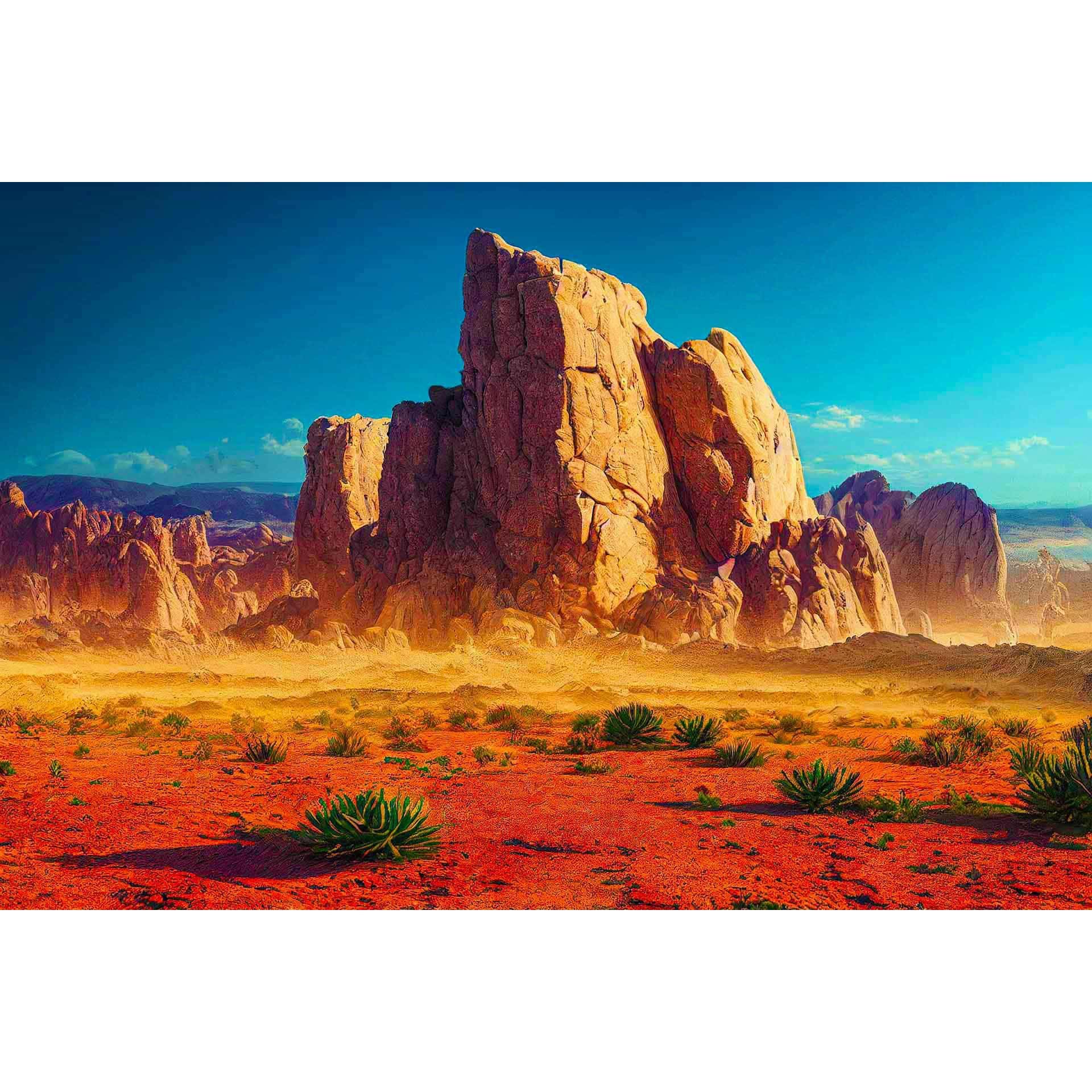 Diamond Painting - Berg der Wüste - gedruckt in Ultra-HD - Berge, Horizontal, Landschaft, Wüste