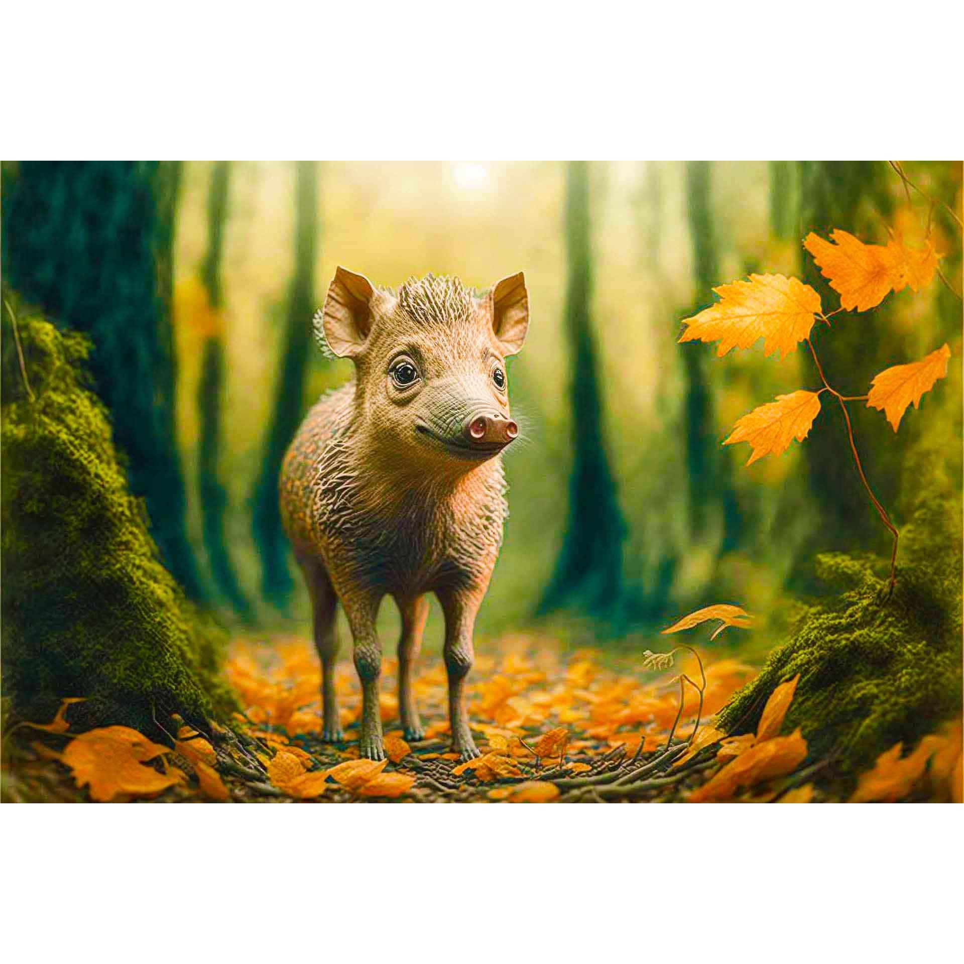 Diamond Painting Notizbuch A5 Mit Schwein-Motiv - DIY Bastelset Für Erwachsene & Kinder