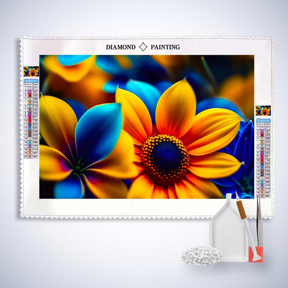 Diamond Painting Sonnenblume 50x70cm - 5D DIY Diamantbild Für Erwachsene