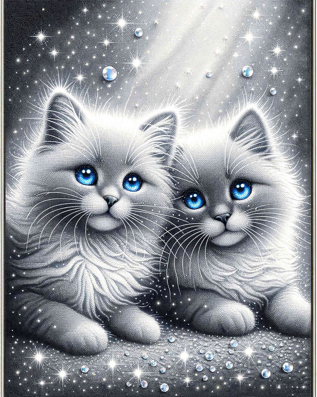 Diamond Painting - Liebevolle Katze Portrait