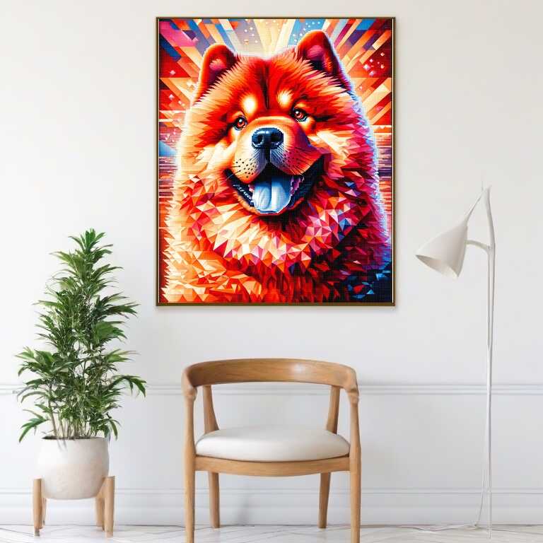 Diamond Painting - Chow Chow, Portrait