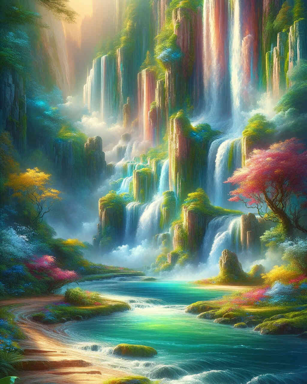 Diamond Painting - Paradies Wasserfall