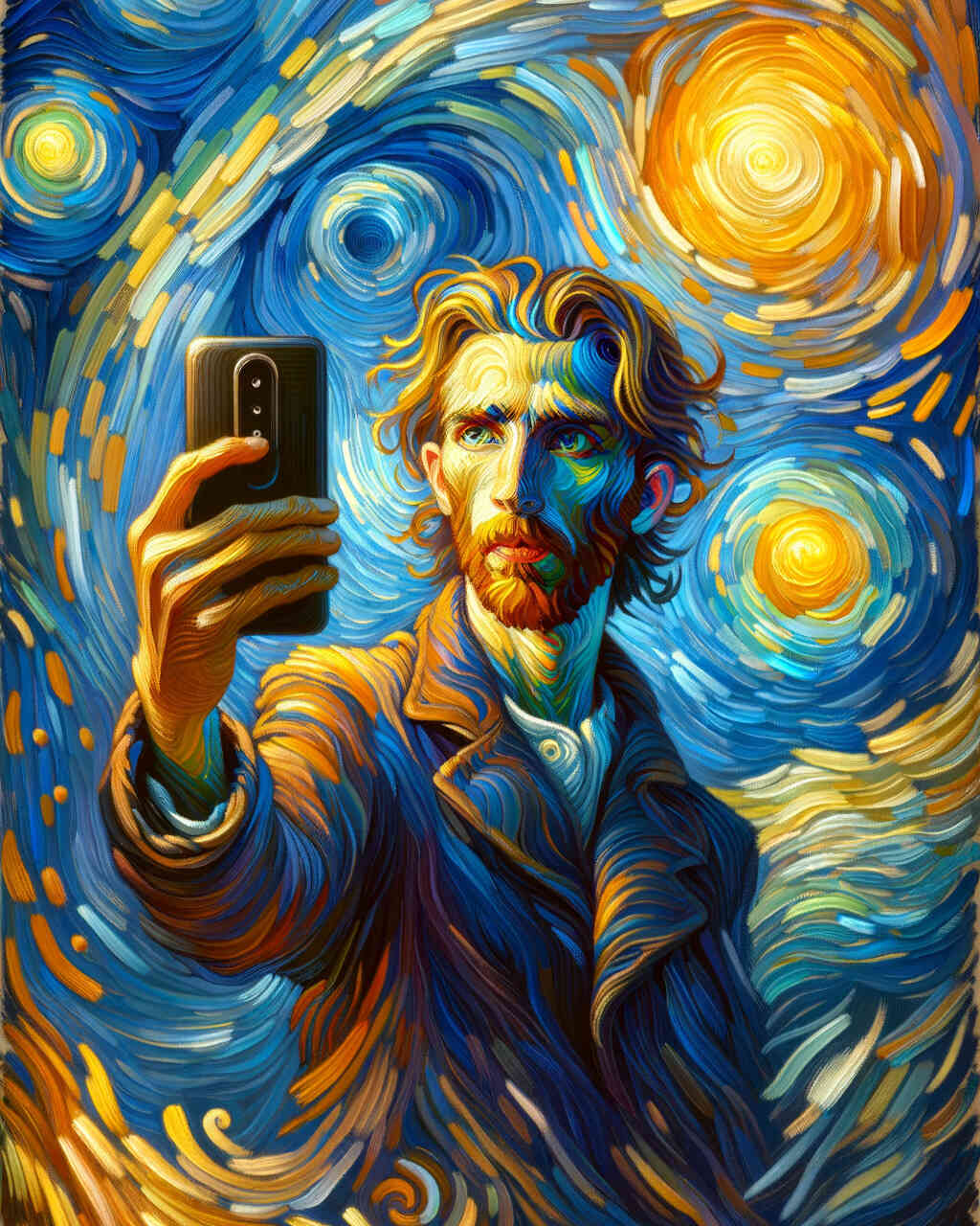 Diamond Painting - Selfie, Van Gogh Style