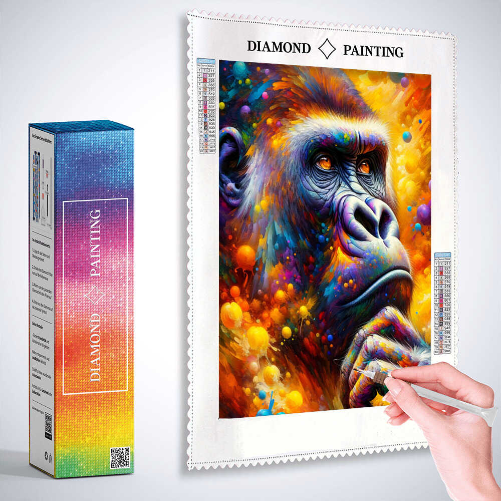 Diamond Painting - Überlegener Gorilla
