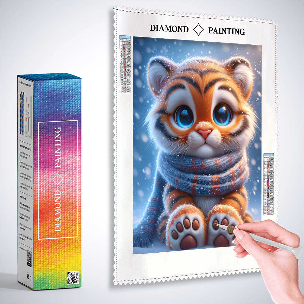 Diamond Painting - Kleiner Tiger