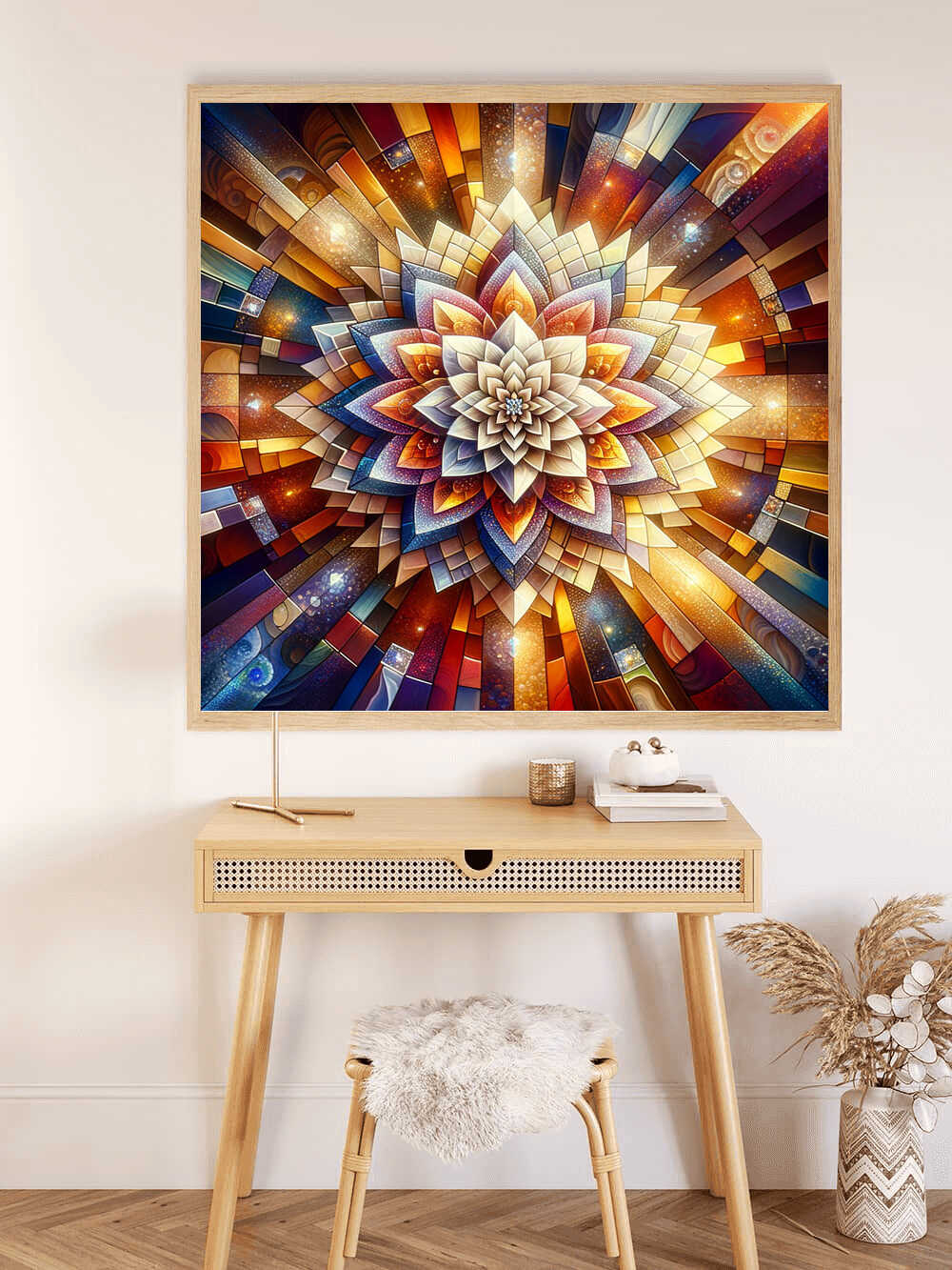 Diamond Painting - Mandala, Blume
