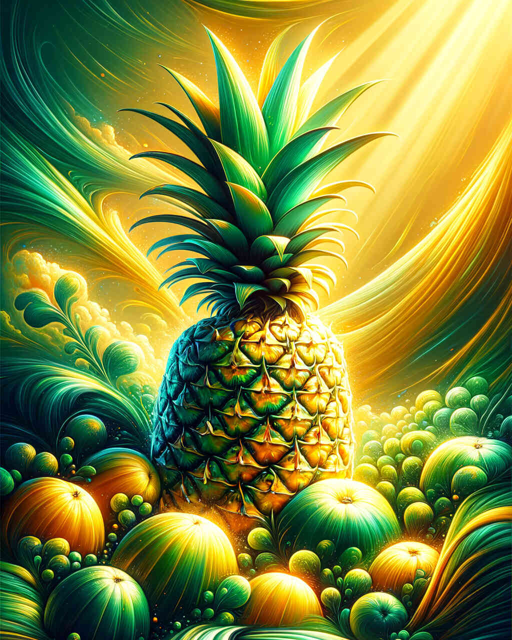 Diamond Painting - Fruchtige Ananas