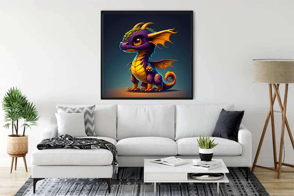 Diamond Painting - Drachenland - gedruckt in Ultra-HD - Drachen, Fantasy, Neu eingetroffen, Quadratisch