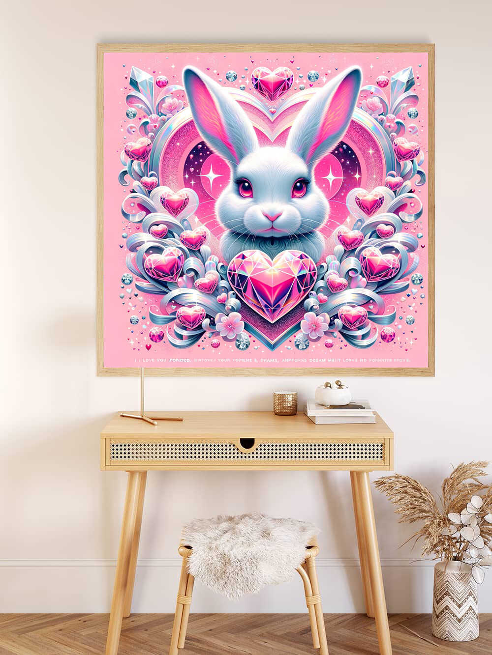 Diamond Painting - I Love You Forever Hase