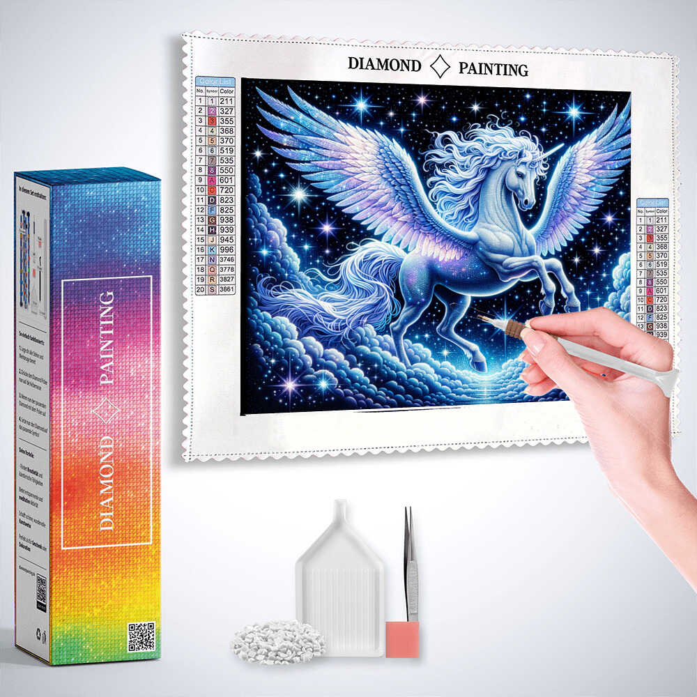 Diamond Painting - Fliegendes Pegasus