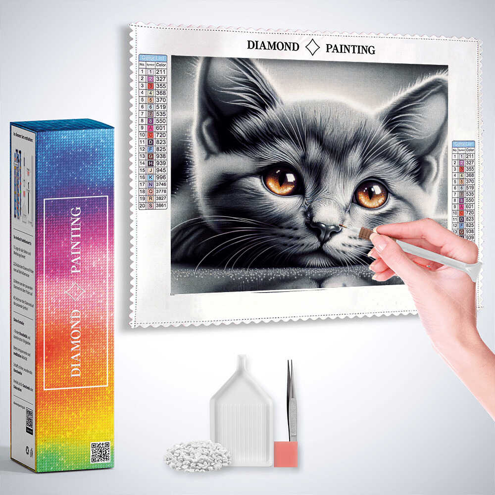 Diamond Painting - Chilling Cat