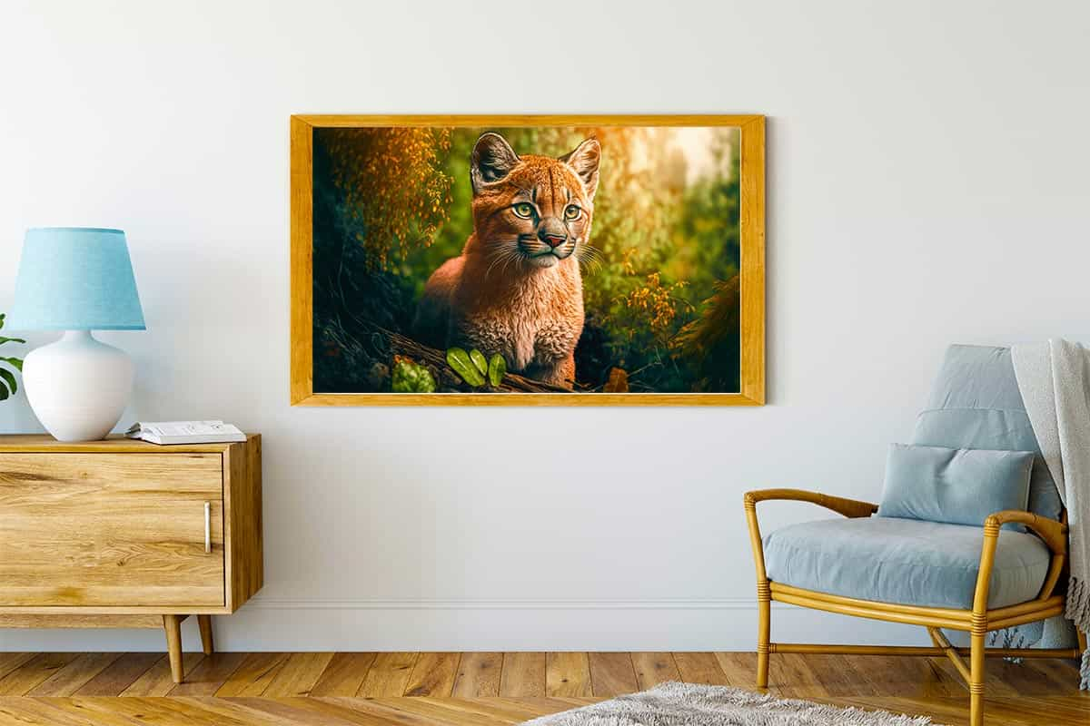 Diamond Painting - Beobachtender Luchs - gedruckt in Ultra-HD - Horizontal, Luchs, Tiere