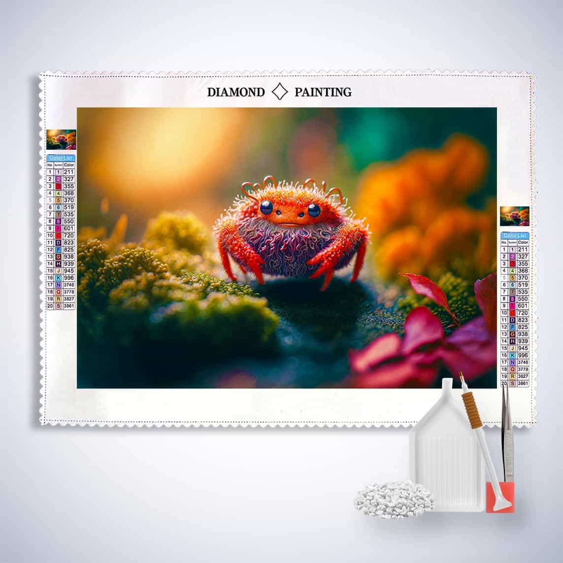 Diamond Painting - Kleine Krabbe - gedruckt in Ultra-HD - Horizontal, Krabbe, Tiere
