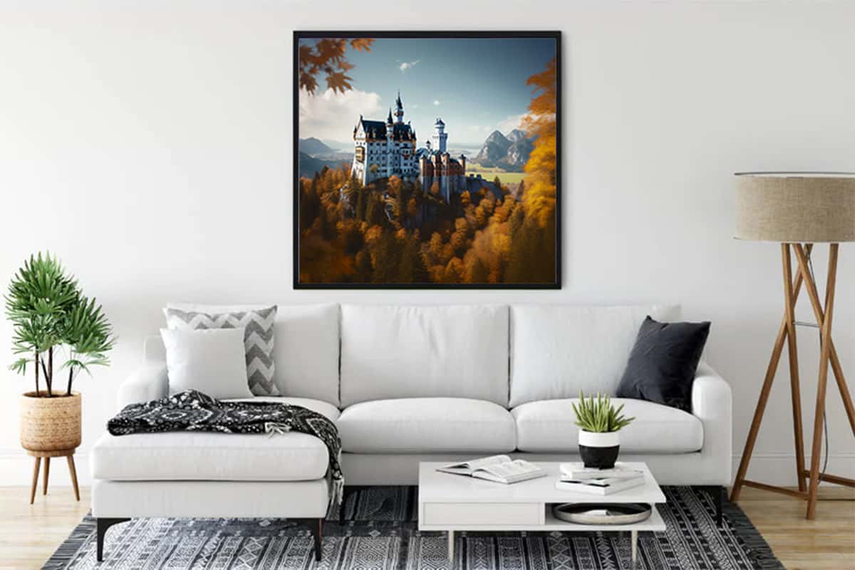 SHEGZHUC Castello per pittura con strass, 50 x 40 cm, Neuschwanstein Diamond Painting Paesaggio Craft Buddy Castello di Neuschwanstein Palazzo, ricamo a punto croce, diamante, pittura artistica SHEGZHUC Castello per pittura con strass, 50 x 40 cm, Neuschwanstein Diamond Painting Paesaggio Craft Buddy Castello di Neuschwanstein Palazzo, ricamo a punto croce, diamante, pittura artistica
