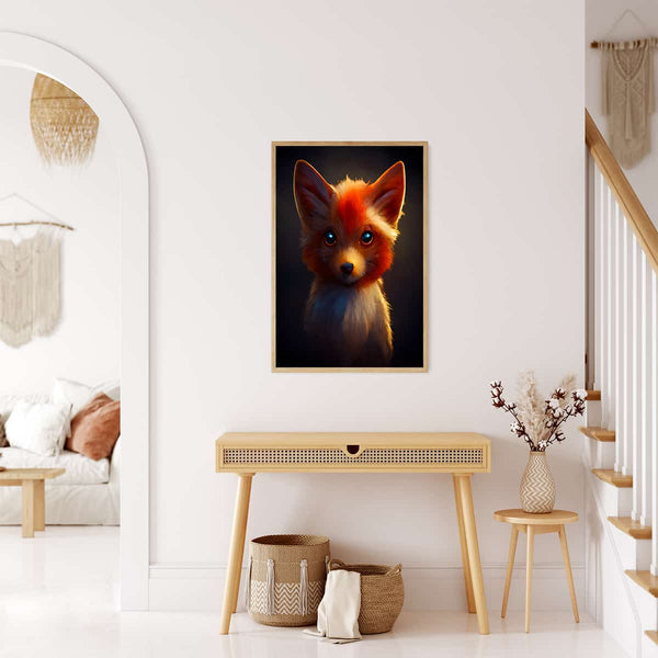 Malen nach Zahlen - Fuchsportrait - hochwertige Leinwand - 170523, Fuchs, Neu eingetroffen, Tiere, Vertikal