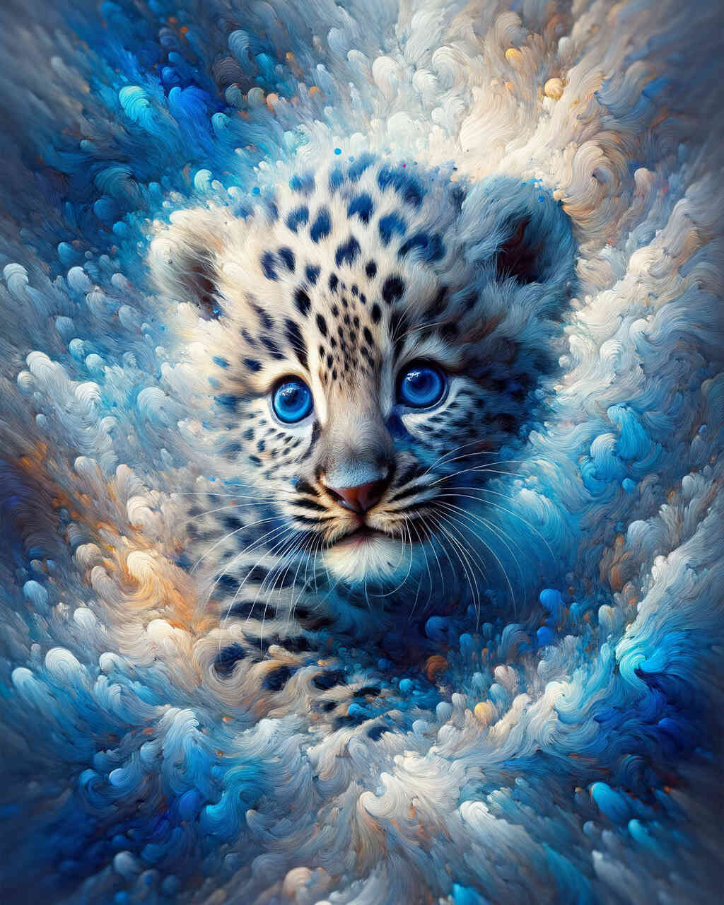 Diamond Painting - Farbimpression Leopardbaby
