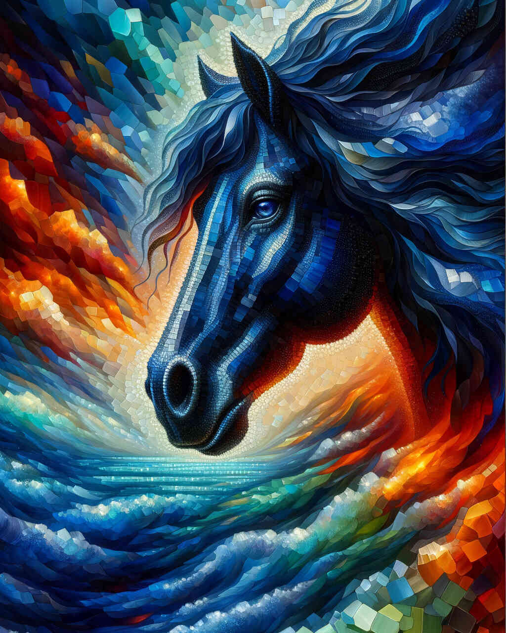 Diamond Painting - Black Horse